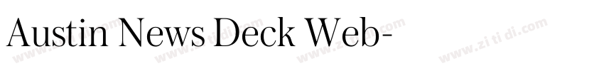Austin News Deck Web字体转换